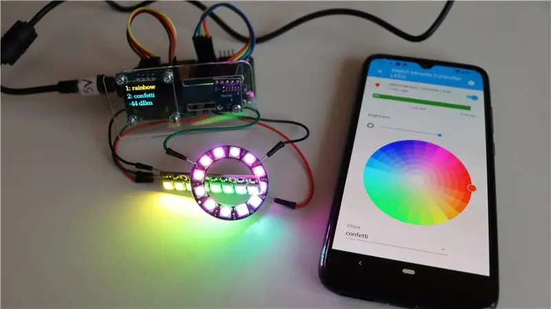 NeoPixel -ni uy yordamchisidan boshqarish