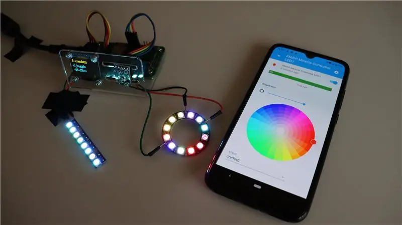 שליטה ב- NeoPixels From Home Assistant