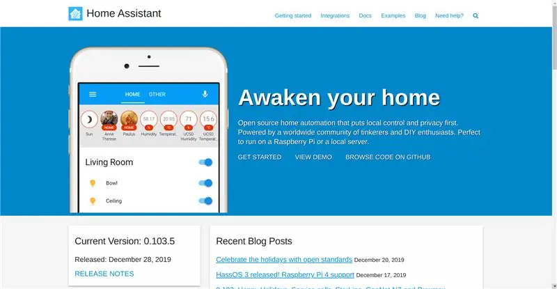 Instalirajte Home Assistant