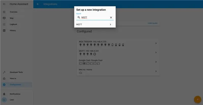 Pievienojiet MQTT integrāciju mājas palīgam