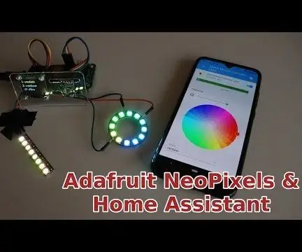 Az Adafruit NeoPixels használata az otthoni asszisztenssel: 7 lépés