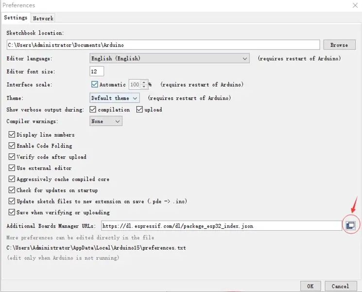 En Arduino IDE: Instale ESP32 Boards Manager