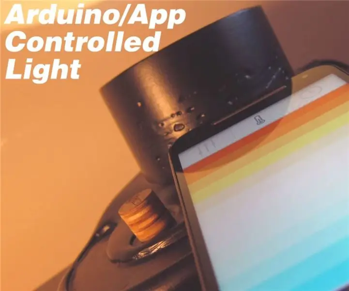 Arduino/App -kontrolleret skrivebordslampe: 6 trin (med billeder)