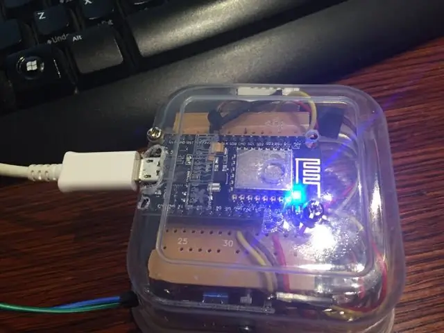 Bou 'n Apple HomeKit -temperatuursensortoestel met 'n ESP8266 en 'n BME280