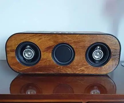 Altavoz Bluetooth de madera hecho en casa: 6 pasos