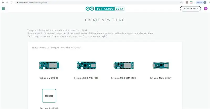 Ühendage oma Arduino tahvel Arduino IoT Cloudiga