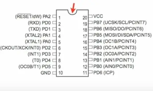 AVR'niz için Veri Sayfasını Bulun ve Pin Çıkışını Kontrol Edin