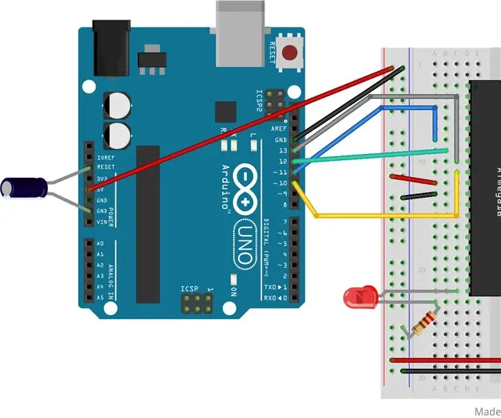 Si të ngarkoni kodin C në AVR duke përdorur Arduino Uno si programues: 6 hapa