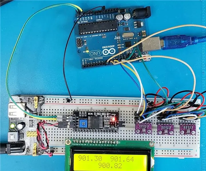 Bir nechta BMP280 datchiklari Arduino Uno orqali SPI orqali: 6 qadam