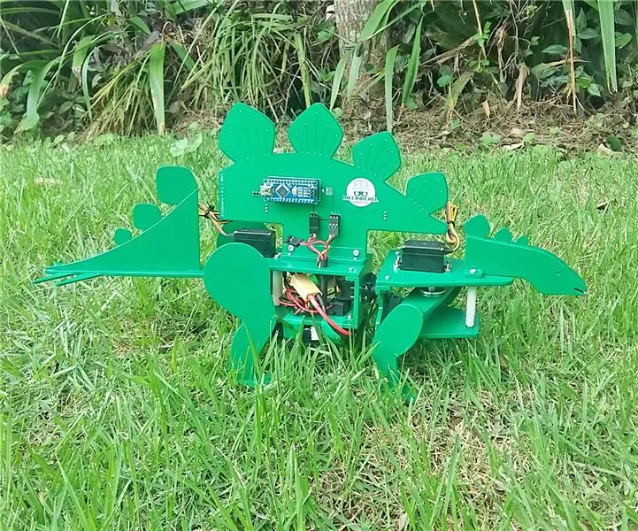 STEGObot: Stegosaurus Robot: 5 βήματα (με εικόνες)