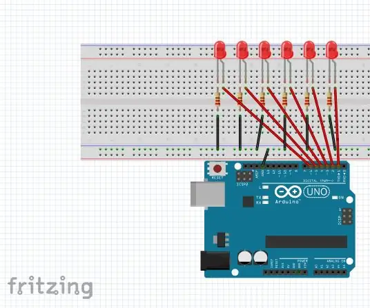 Arduino dobbelstenen: 3 stappen