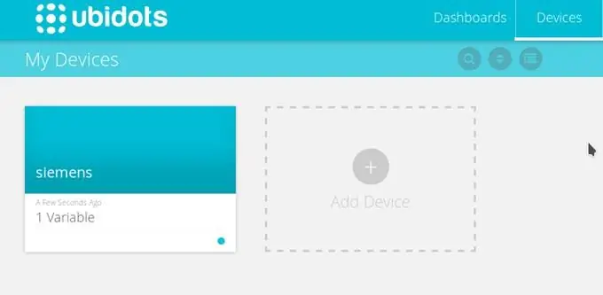 Visualisering av dataene dine i Ubidots