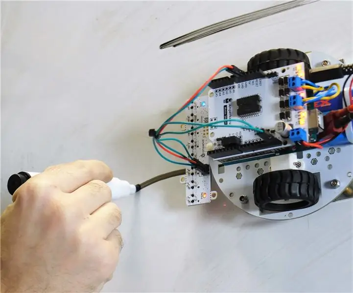 Arduino Line Follower Wallrides tabla za učilnico: 8 korakov (s slikami)