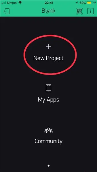 Kreirajte aplikaciju Blynk