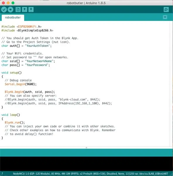 Užprogramuokite ESP8266