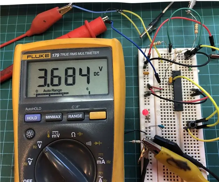 ከ UC L ጋር Off Latch Circuit። አንድ የግፊት ቁልፍ። አንድ ፒን። የተለየ አካል። 5 ደረጃዎች