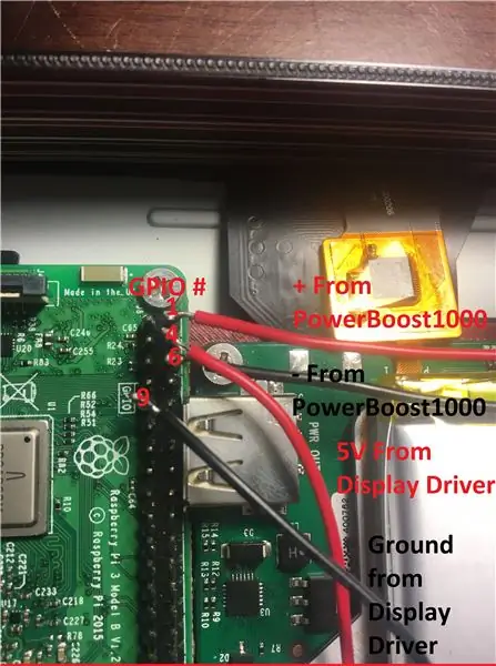 Lodde Solid Core Wire -tilkoblinger til Raspberry Pi og koble LiPo -batteri til PowerBoost1000