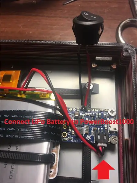 Solder Solid Core Wire Connections to Raspberry Pi thiab Txuas LiPo Roj teeb rau PowerBoost1000