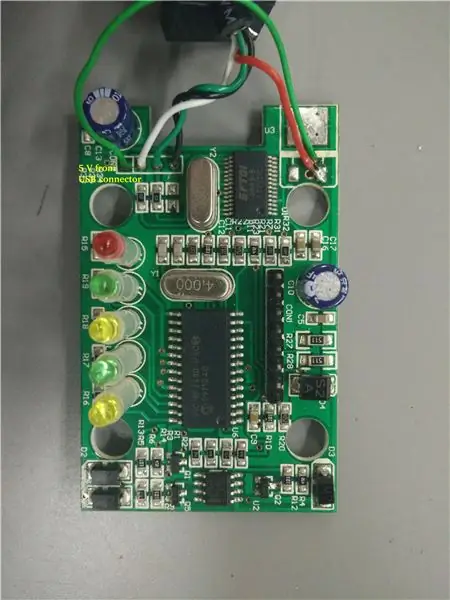 Connecteu el nou subministrament de 5V