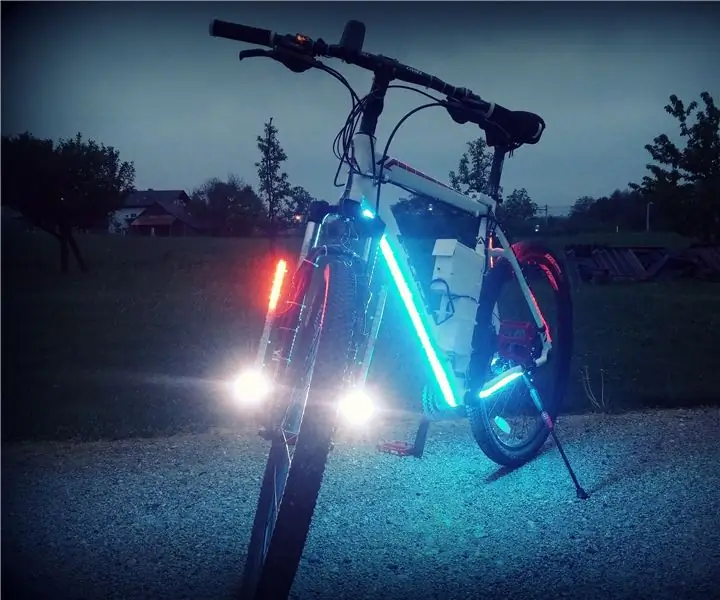 Labākais LED gaismas velosipēds: 12 soļi