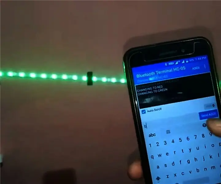 A Ws2812 Neopixel LED STRIP vezérlése Bluetooth -on keresztül az Arduino Uno használatával: 4 lépés