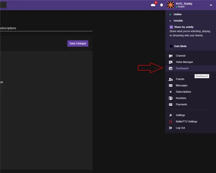 Conectarea OBS și Twitch