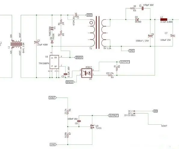 تصميم دائرة إمداد الطاقة 12V 1A SMPS: 4 خطوات