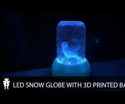 LED Kőműves Jar Snow Globe: 4 lépés