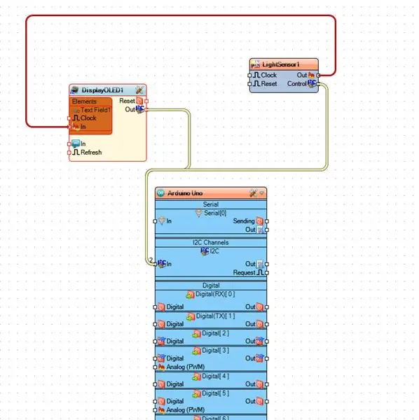 In Visuino Connect-Komponenten