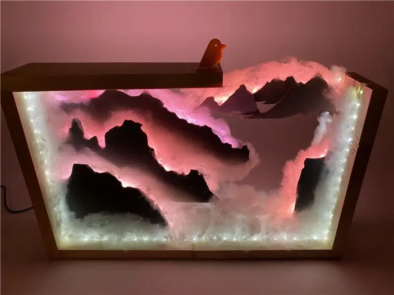 ჩინური ტრადიციული მხატვრობა NeoPixel Wall Art (Powered by Arduino)