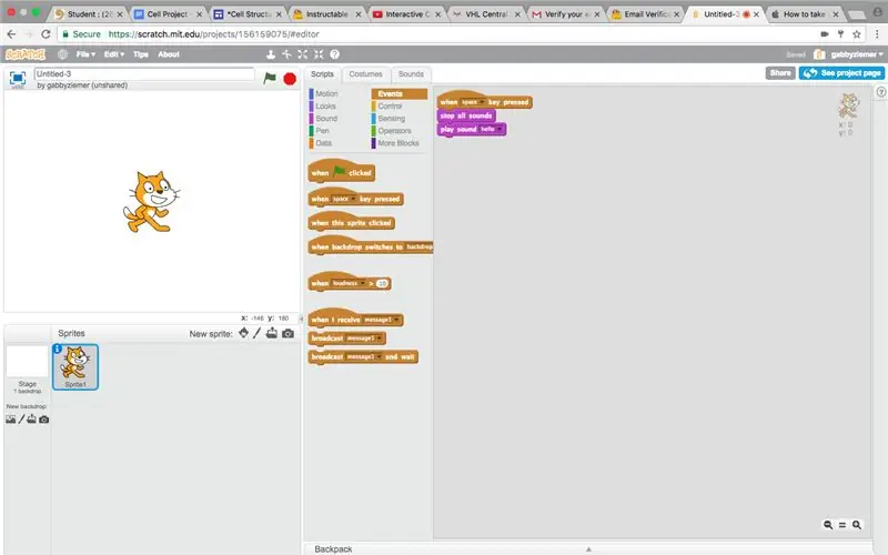 ایجاد برنامه Scratch