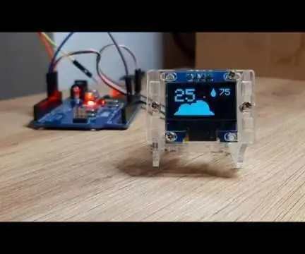 Jednoduchá DIY meteorologická stanice s DHT11 a OLED displejem: 8 kroků