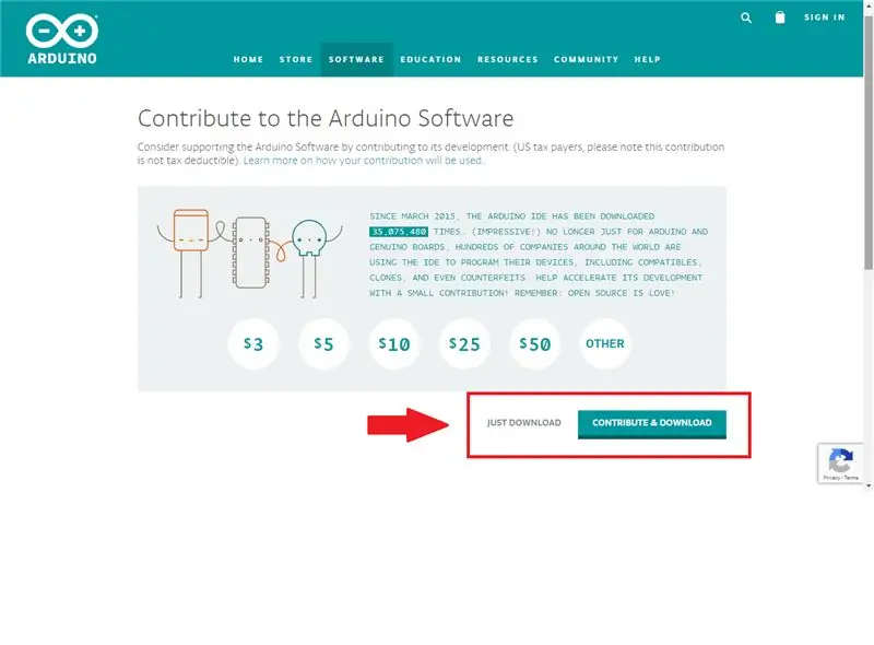 הורד את הקובץ Arduino IDE