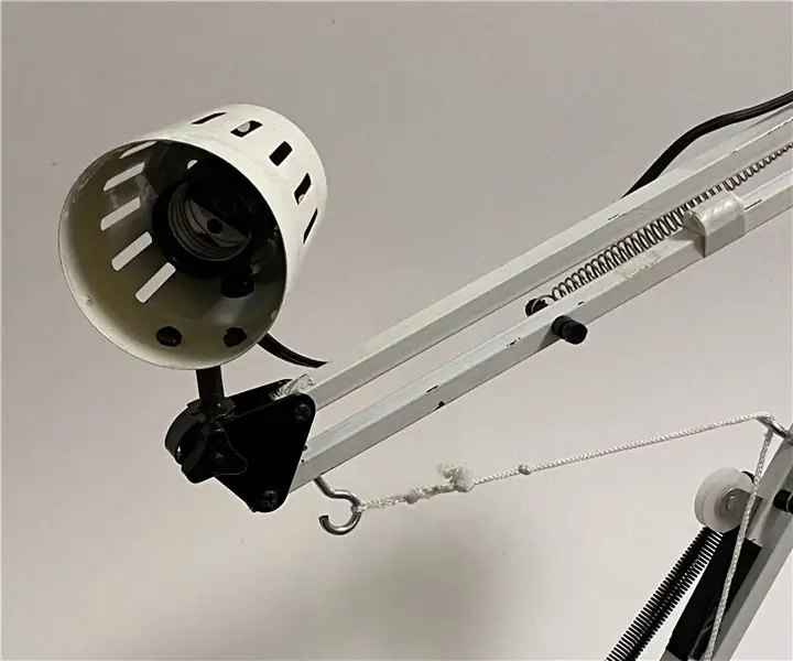 Pulley-Powered, Robotic Swing Arm Lamp: 6 ნაბიჯი