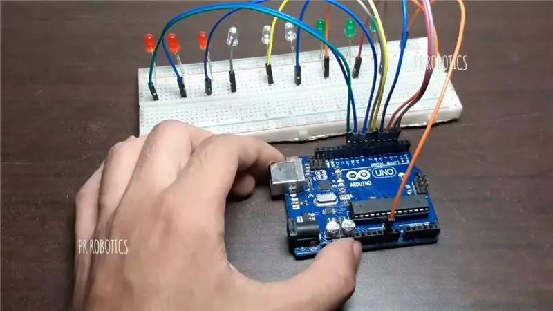 Pripojte L. E. D. s Arduino