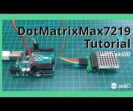 Como usar a matriz de pontos Max7219 8x8 com "skiiiD": 9 etapas