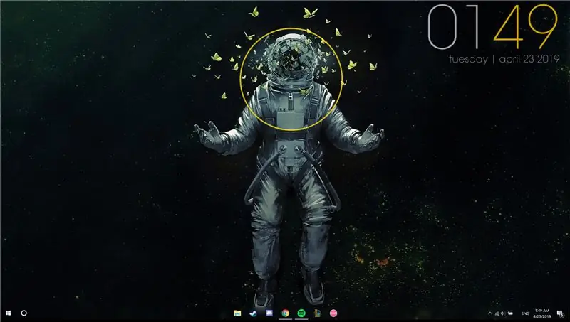 Rainmeter - Хамгийн бага ширээний компьютер тохируулах (Win 10)