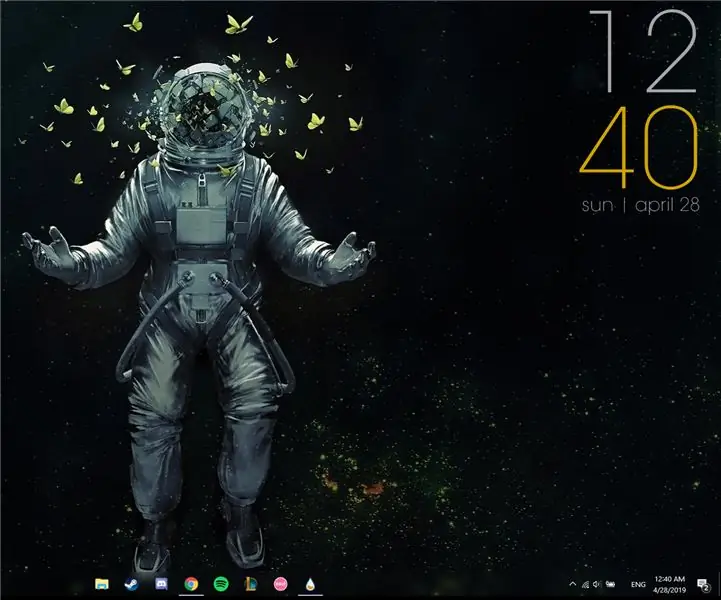 Rainmeter - Настройване на минимален работен плот (Win 10): 30 стъпки