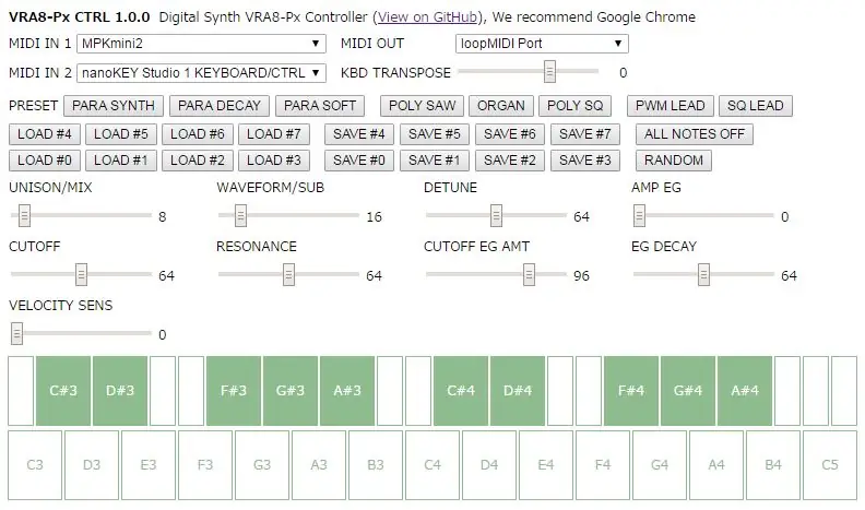 Pokrenite Synthesizer