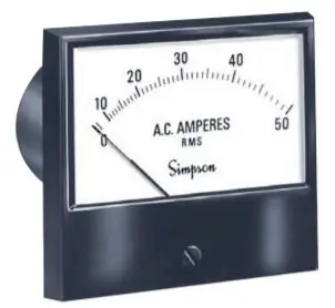 Retro analogt voltmeter