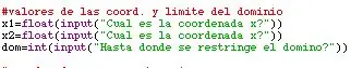 Mga Variable ng Asigna De Las Coordenadas