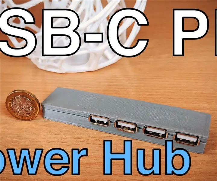 USB-C PD Power Hub สำหรับโครงการ DIY: 5 ขั้นตอน