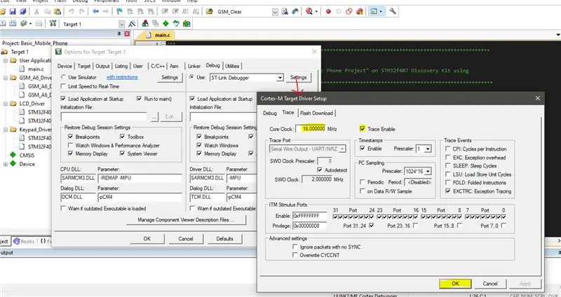 Configureu el depurador ST-Link