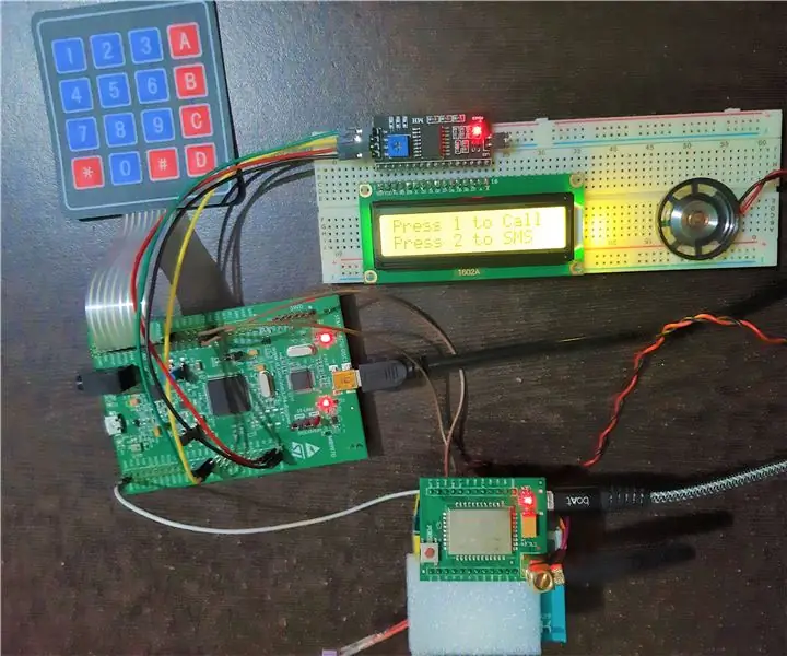 Teléfono móvil básico con el kit de descubrimiento STM32F407 y el módulo GSM A6: 14 pasos (con imágenes)