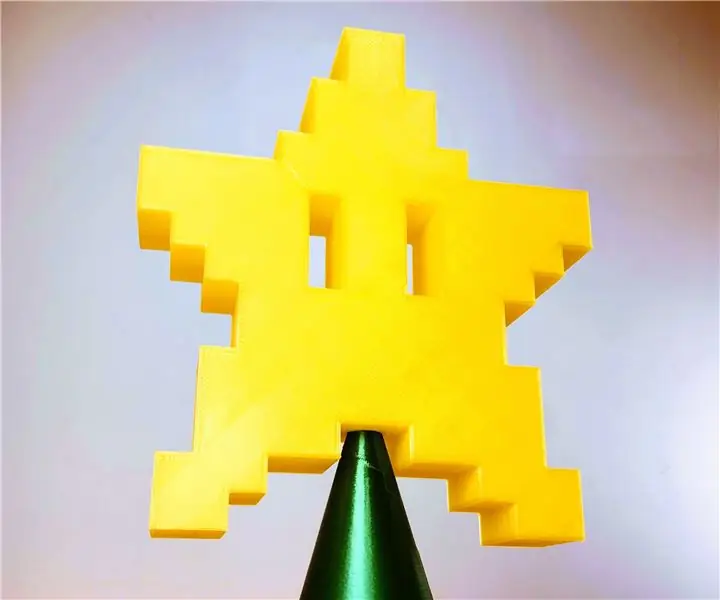 Magdisenyo ng isang 8 Bit Star Tree Topper sa Fusion 360: 7 Mga Hakbang (na may Mga Larawan)