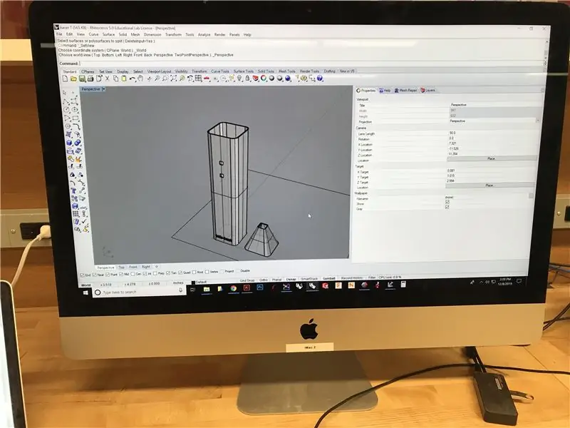 Die bou van die 3D -model