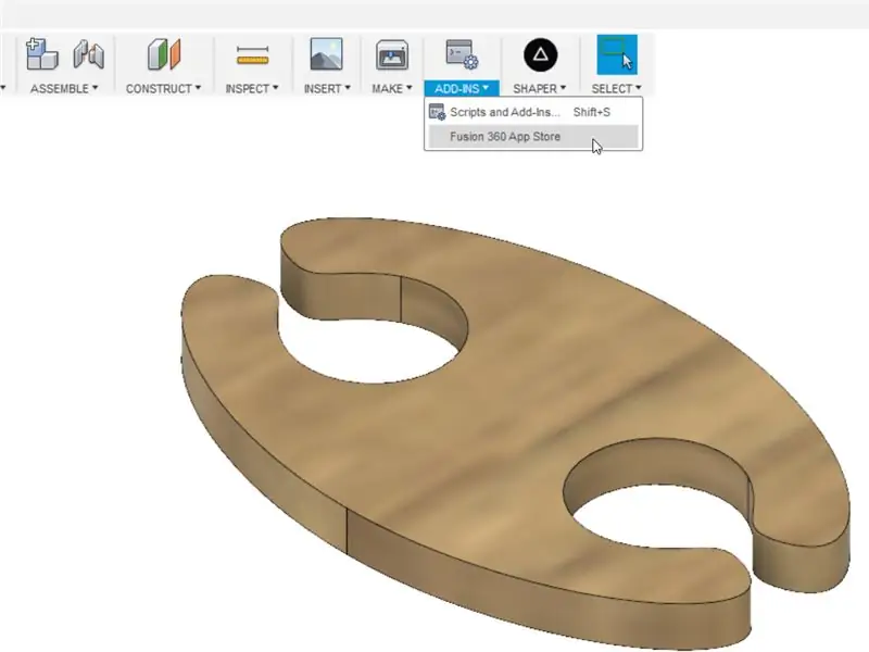 Hapni Dyqanin e Aplikacioneve Fusion 360