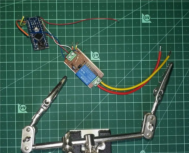 Conectando o Arduino Nano com módulo de relé, módulo Bluetooth e fonte de alimentação