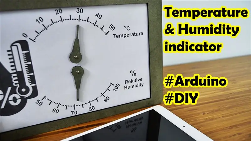 Arduino kazalnik temperature in vlažnosti