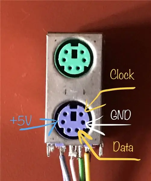 Sluit het PS2-toetsenbord aan op de Master Arduino